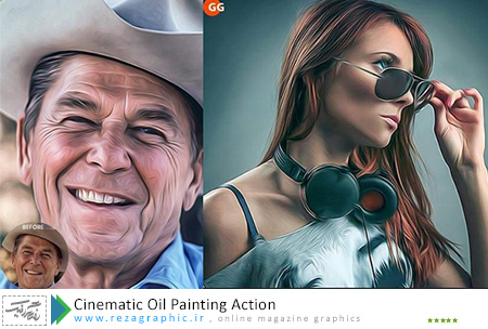 اکشن افکت روغنی سینماتیک برای فتوشاپ - Cinematic Oil Painting Action